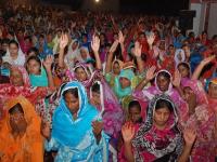 Pastor Leo ministering to the Pakistani people at the Healing Crusade