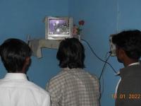 Pakistani families watching Pastor Leo's Service on TV in their homes! TV team network are working on more areas to reach!