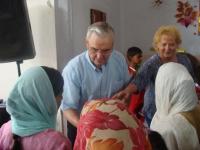Evangelist Donna and Pastor Leo ministering to lost souls